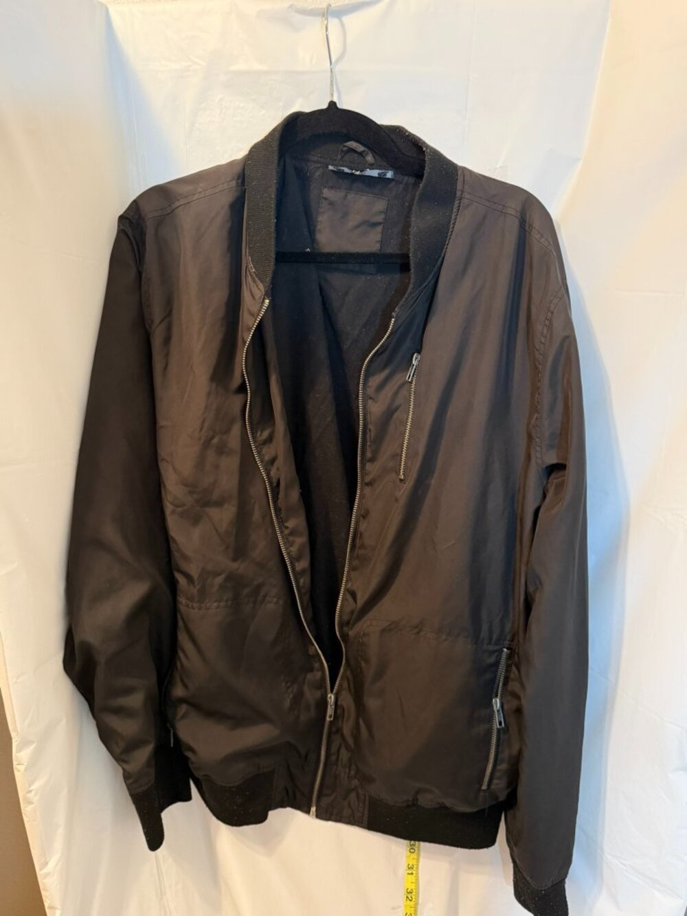 Liberated & Free Full-Zip Bomber Jacket - Black - Size